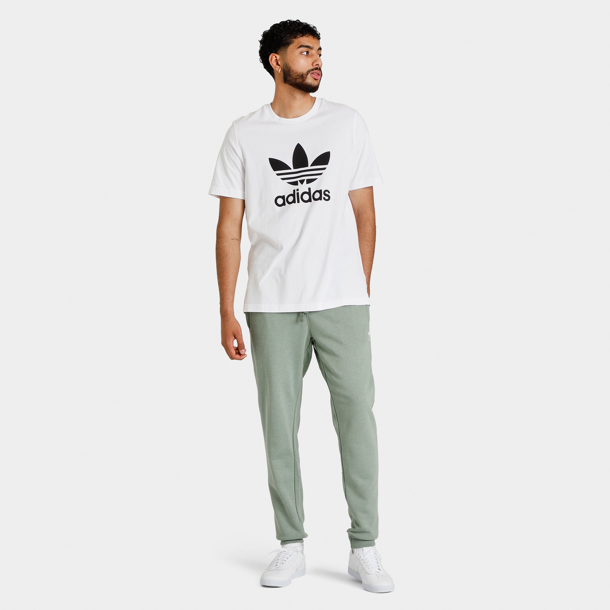 Only 42.00 usd for adidas Originals Essentials+ Made with Hemp Pants / Silver  Green Online at the Shop